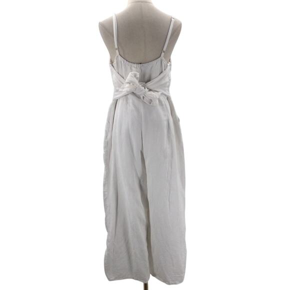 LULU'S XL Turn Up the Temp White Sleeveless Wide-Leg Wide Leg Jumpsuit NEW B66 - Picture 4 of 13